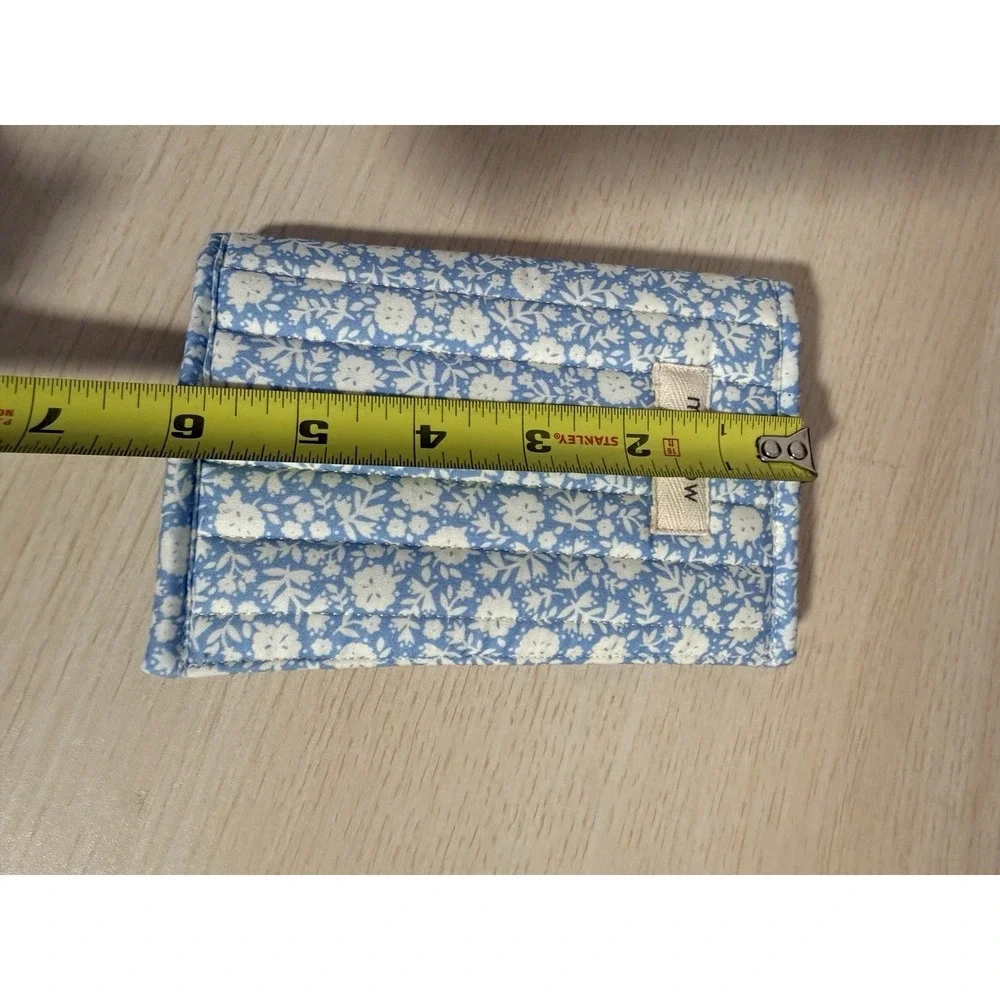 Minnow Blue Alpine Fiore Quilted Passport‎ Cover Holder